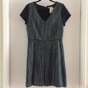 Banana Republic A-line fit and flare tweed dress